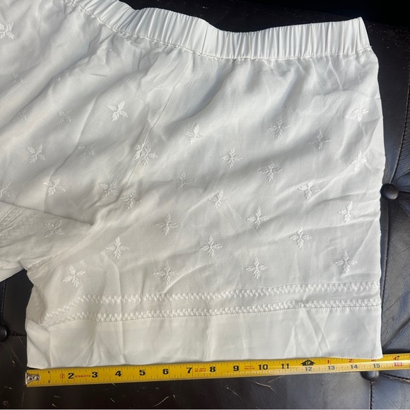 Anthropologie Elevenses White Costa Maya Shorts Size Medium NWT - Picture 13 of 14
